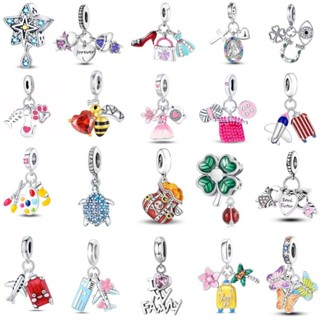 Novo Charme Berloque Prata 925 Pingente Aço Inoxidável Jóias Bonito Contas DIY Pulseira Colar Acessórios em Oferta na Shopee
