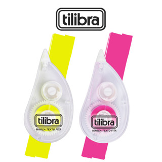 Marca-Texto em Fita Amarelo ou Rosa 5mmX6m - Tilibra em Oferta na Shopee