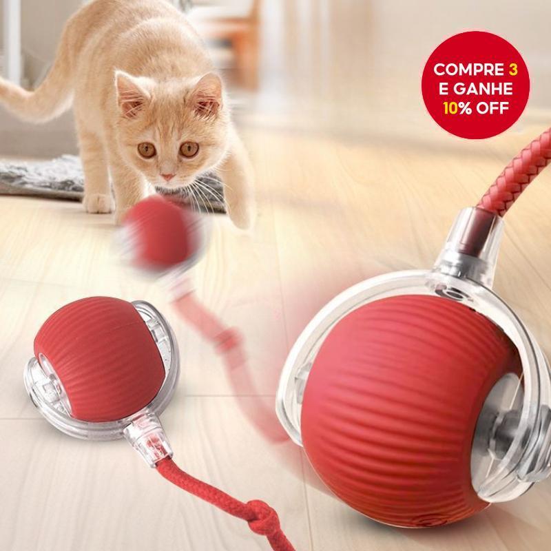 Bola Interativa Automática Para Pets Brinquedo De Treinamento Elétrico Com Recurso De Rolo Inteligente