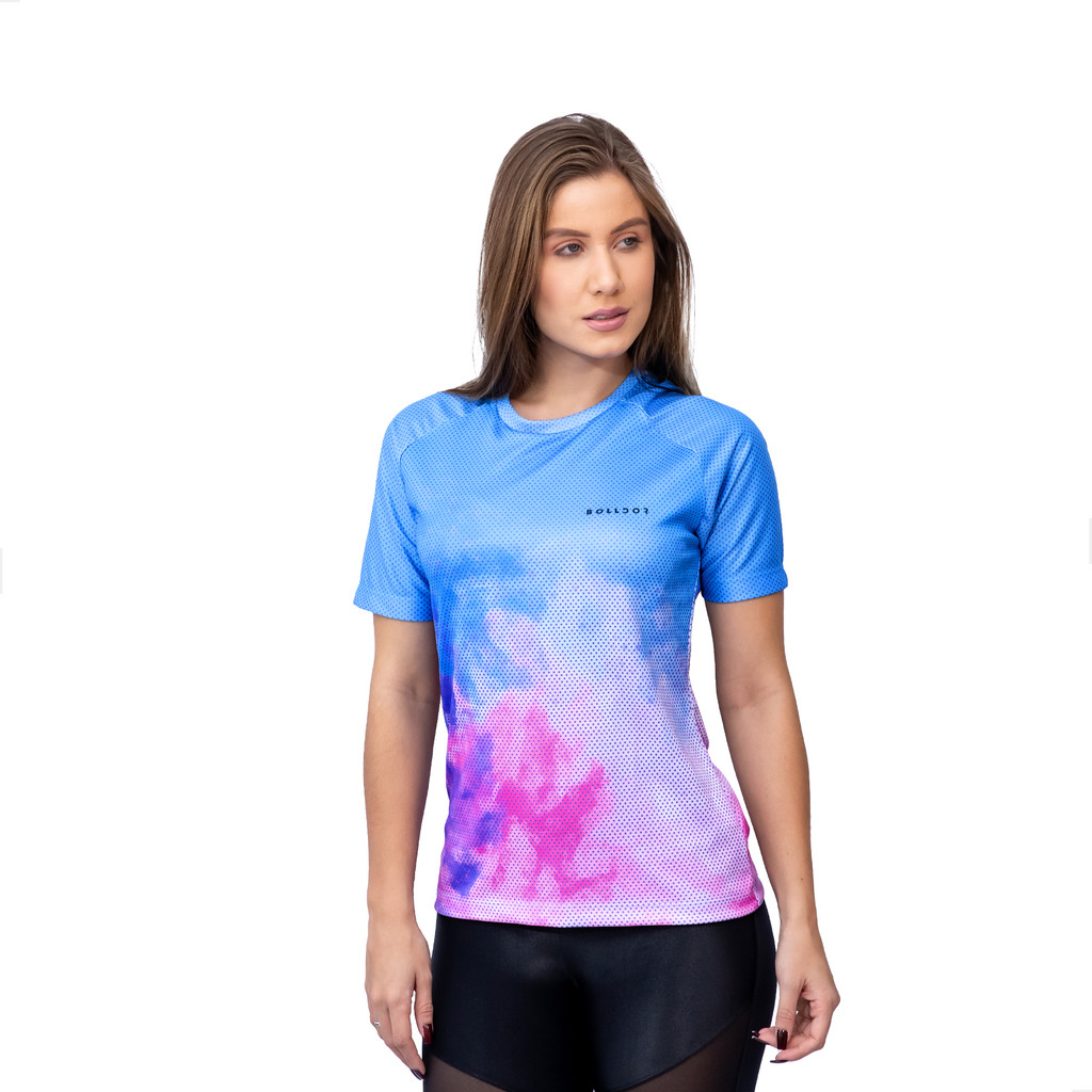 Camisa Dry Fit Feminina Esportiva Academia Blusa Academia Feminina Proteção Uv