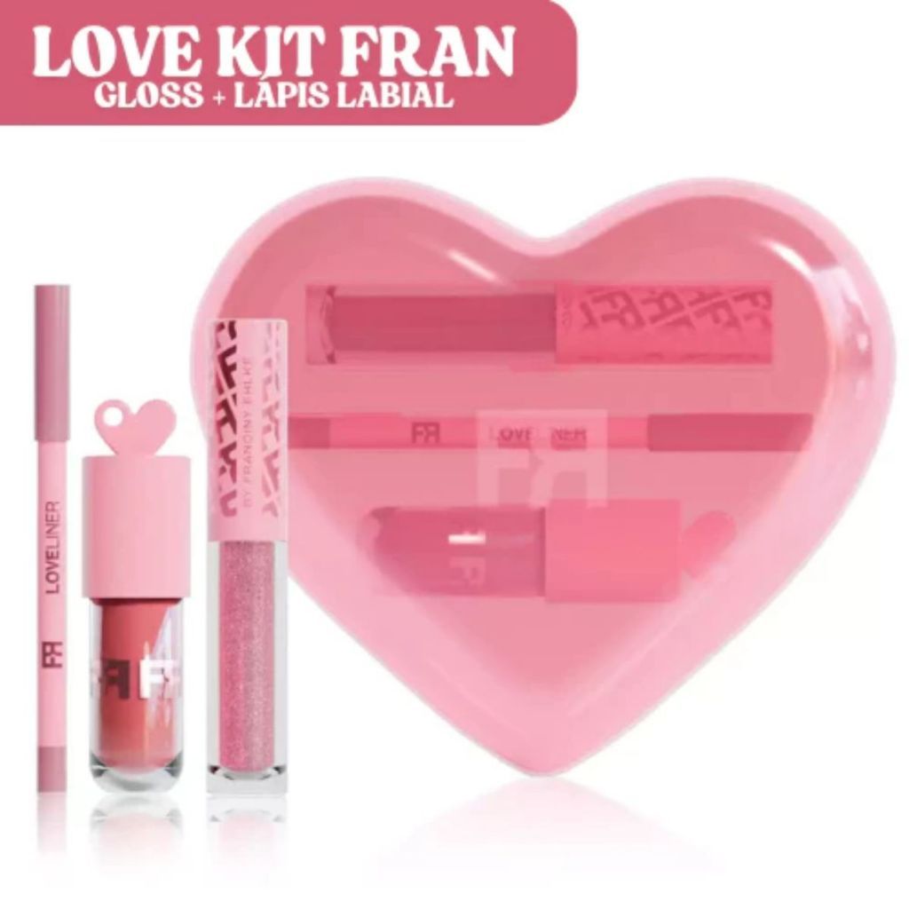Kit Fran Love Kit Gloss Labial e Lápis Labial - Fran by Franciny Ehlke kit love