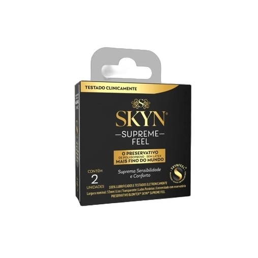 Preservativo Blowtex Skyn Supreme Feel Condom C/2 em Oferta na Shopee