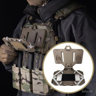 Suporte Tático Para Telefone , Placa De Navegação Dobrável , Equipamento De Fixação Celular , Acessórios Colete De em Oferta na Shopee