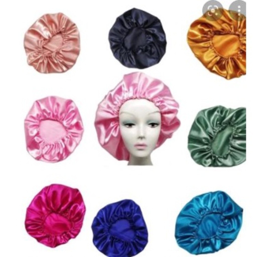 Kit com 5 Toucas de Cetim Antifrizz Touca de Banho de Cetim Touca de Banho de Cetim em Oferta na Shopee