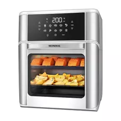 Fritadeira Air Fryer Forno Oven 12L Mondial Branco/Inox 2000W - AFON-12L-WI