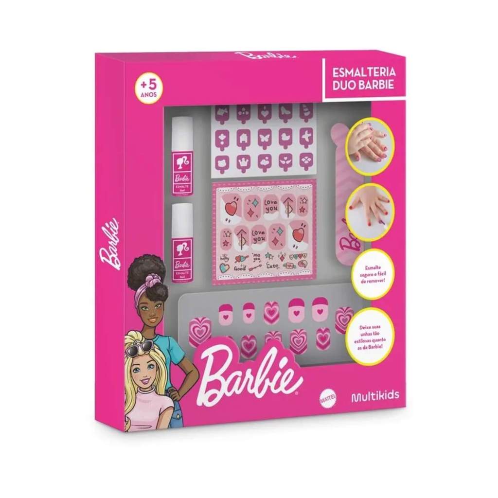 Esmalteria Infantil Duo Barbie Multikids - BR2422