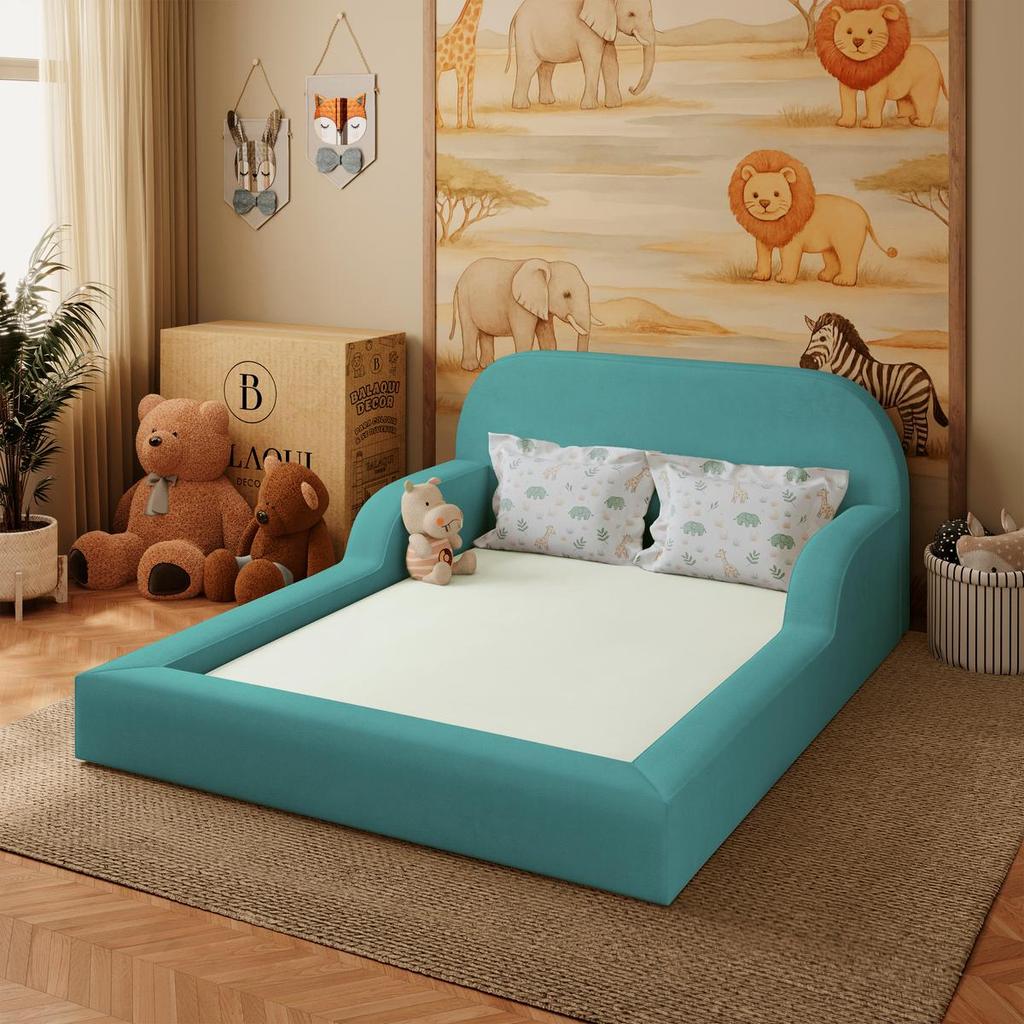 Cama Colchão Casal Montessoriana Infantil Proteção Lateral
