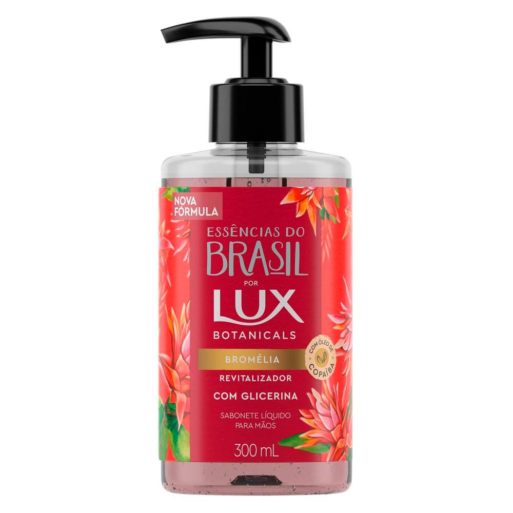 Sabonete Líquido para Mãos Lux Essências do Brasil Bromélia 300ml