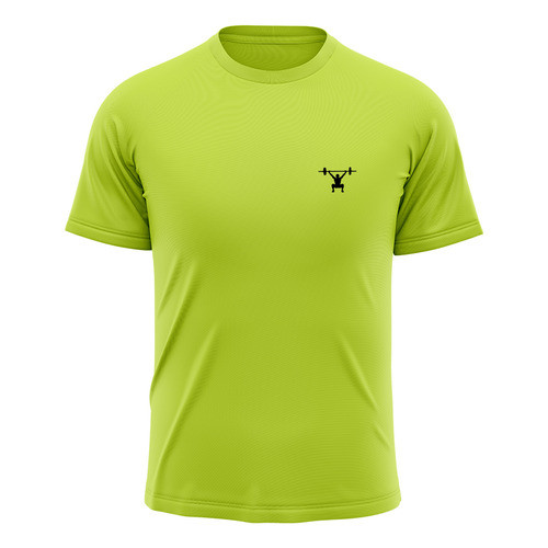 Camiseta Masculina Manga Curta Fitness Estampado Training, Premium, Academia, Treino, Esporte, Corrida Verde