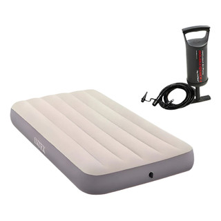 Intex Colchão de Ar Standard Solteiro High Twin #64101 + Bomba de Inflar INTEX Quick 1 #68612