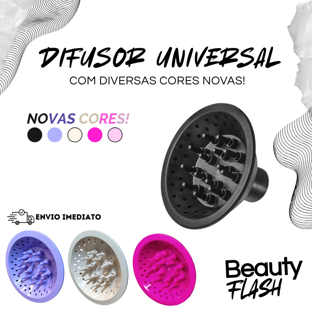 Difusor Cachos Universal Color Trissé Acessórios Para Secador Taiff Vários Modelos Cabelos Cacheados em Oferta na Shopee