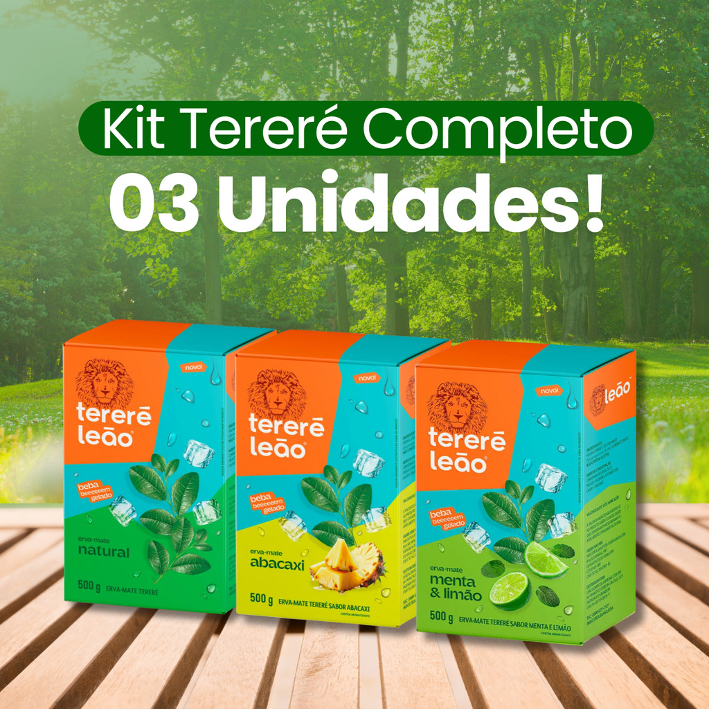 Kit 03 Sabores Tereré 500g Leão