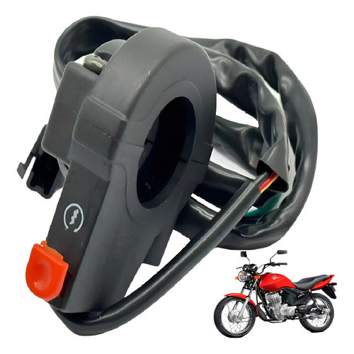 Punho Interruptor Partida Cg Fan125 2009 2010 2011 2012 2013 2014 2015 em Oferta na Shopee