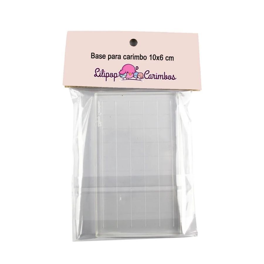 Base para Carimbo - Cristal - 10x6cm - 1 unidade - Rizzo