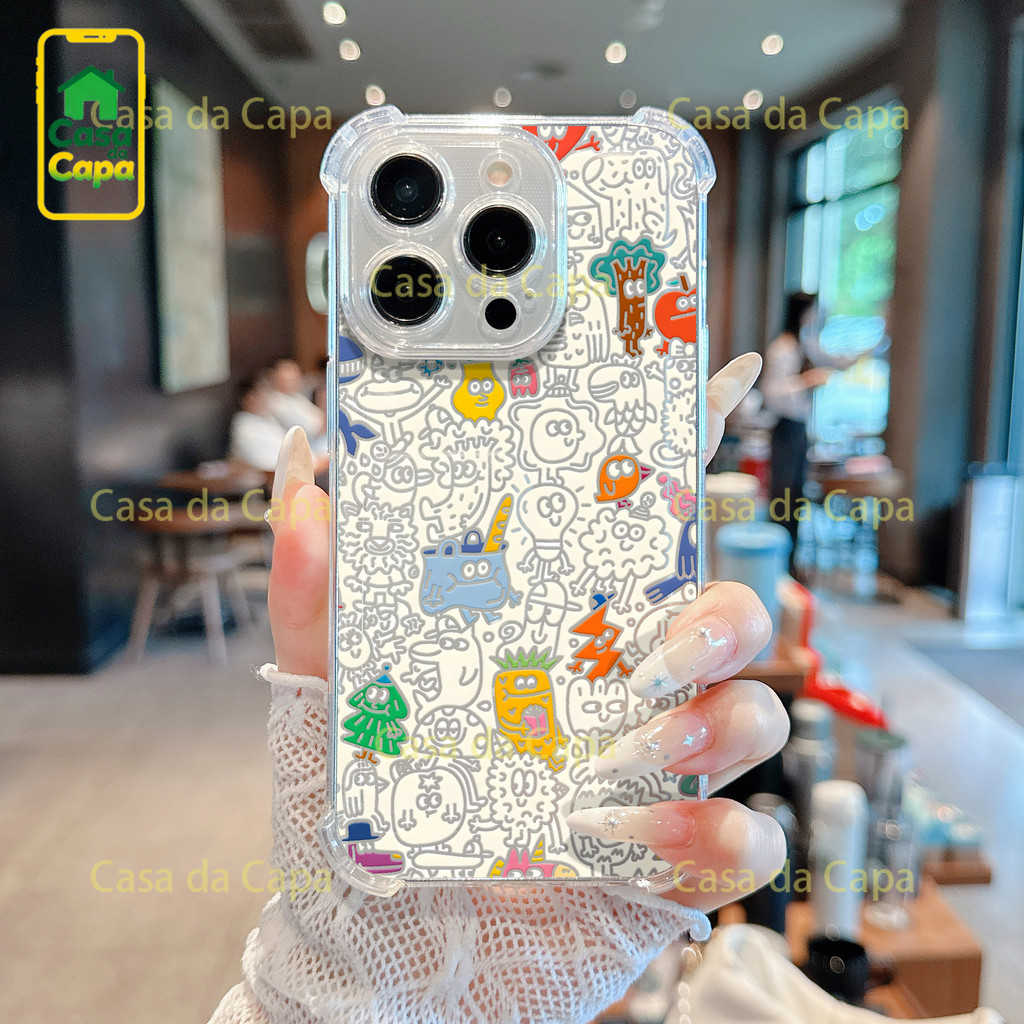 Capinha iPhone 17 16 15 14 13 12 11 Capinha Redmi 14 13C 12 A5 NOTE13 Capinha MOTO EDGE60 G54 G52 G85 G86 DLTMFS020