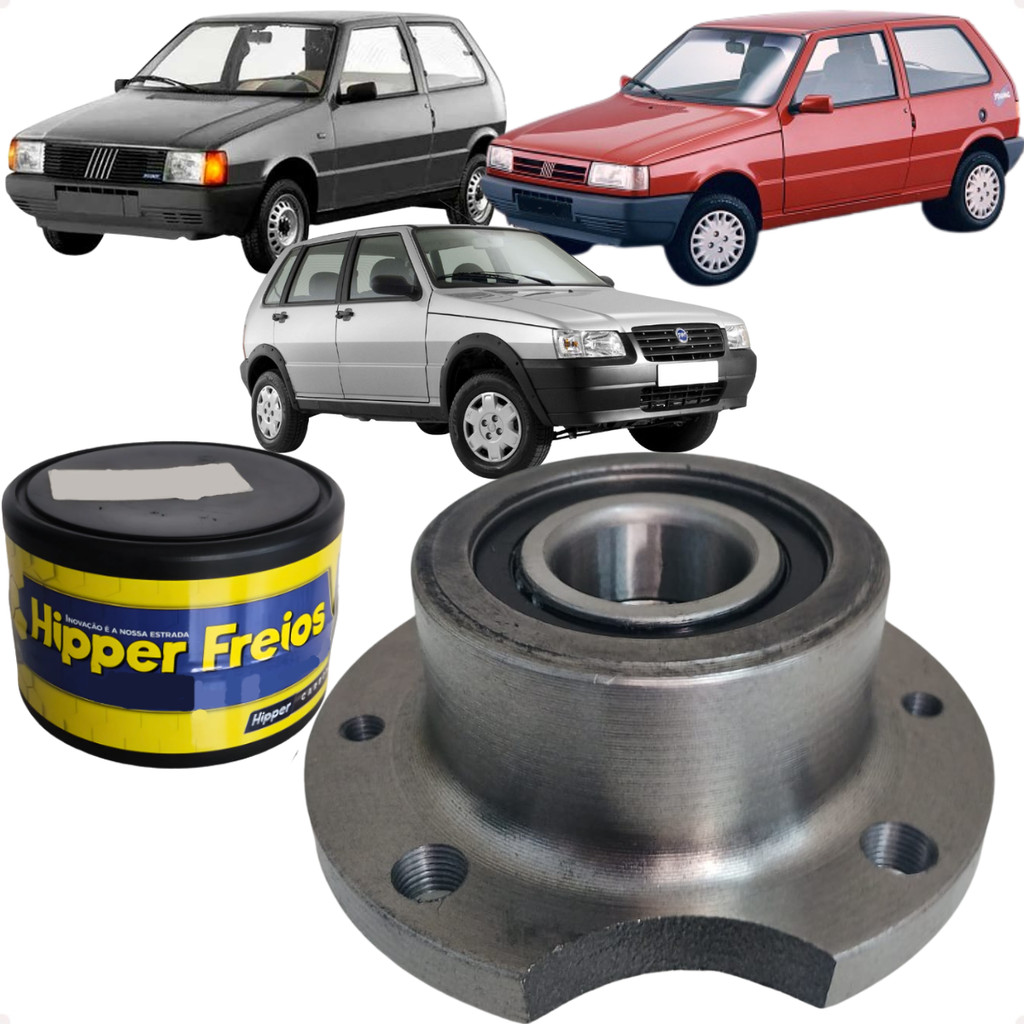 Cubo Roda Traseiro Com Rolamento Uno 1984 a 2009 Hipper Freios em Oferta na Shopee
