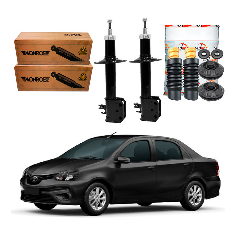 Kit Amortecedor Dianteiro, Etios Sedan 1.5 2017 A 2021 em Oferta na Shopee