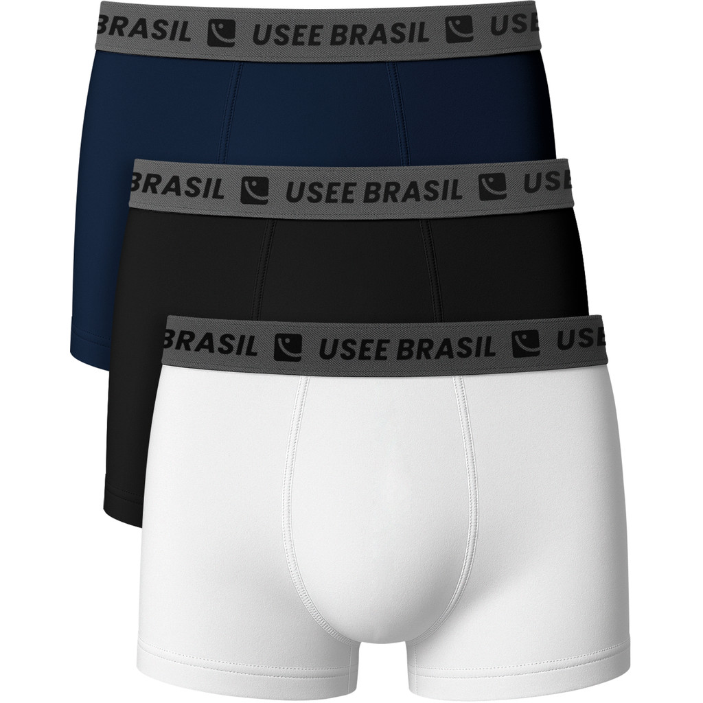 Kit 3 Cuecas Boxer Premium Usee Brasil Original em Oferta na Shopee