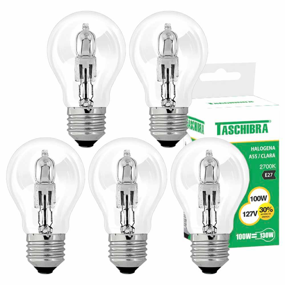 5 Lampada Halogena Granja Estufa 100w E27 2700k 127v