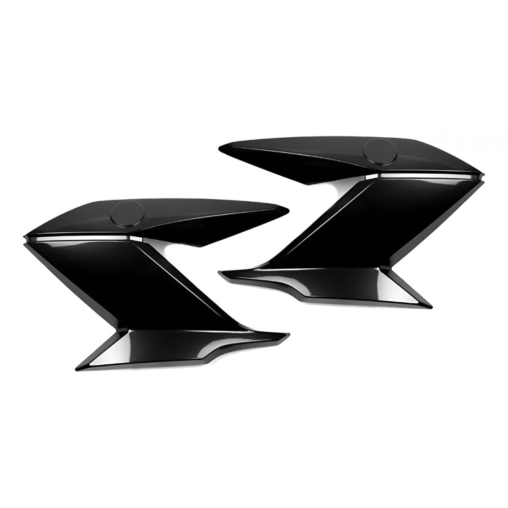 Par De Aba Lateral Tanque Moto Fazer 150 Preto 2014 2015 2016 2017 2018 Carenagem Modelo Original