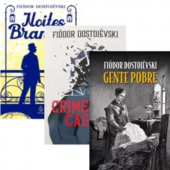 Kit 3 Livros Fiódor Dostoiévski | Crime e Castigo + Noites Brancas + Gente Pobre