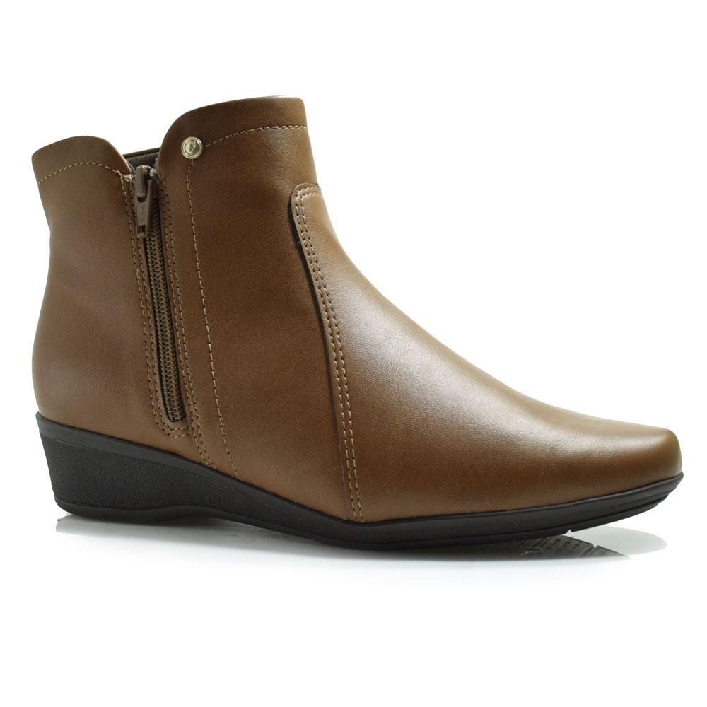 Bota de Cano Curto Feminina Comfortflex 2474301 em Oferta na Shopee