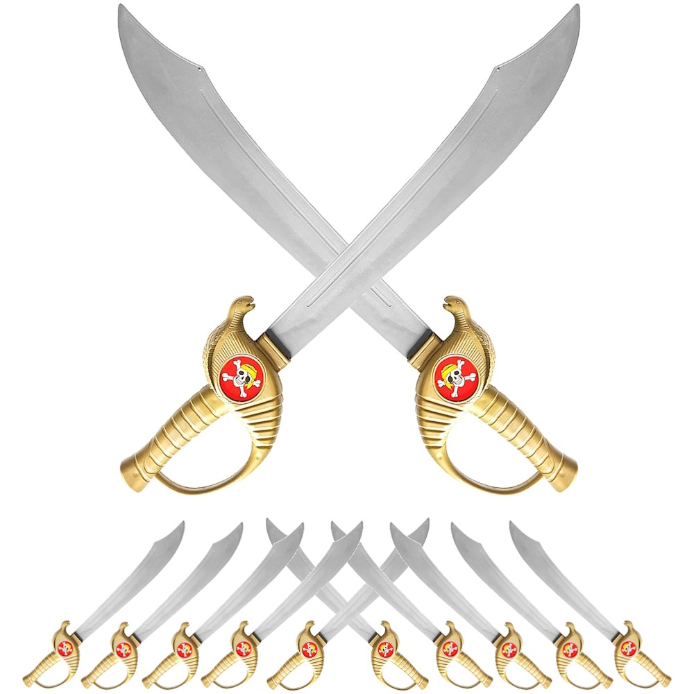 10 Espadas Piratas Caribe Brinquedo Infantil Fantasia Grande em Oferta na Shopee