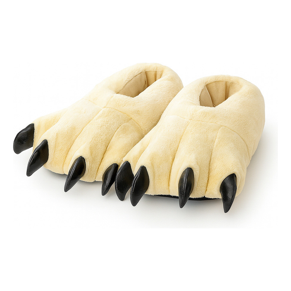 Pantufa Pelucia Garra Dinossauro Monstro Sola Borracha 3d