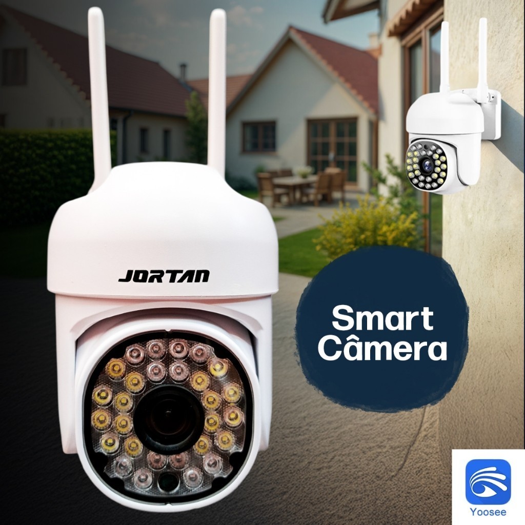Câmera de Segurança IP Wi-Fi YOOSEE 8161 - 2 Lentes, Full HD, Visão Noturna, 2-Way Áudio em Oferta na Shopee