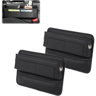 Conjunto de 2 organizadores premium para preencher o espaço entre os bancos do carro – caixa de armazenamento universal 