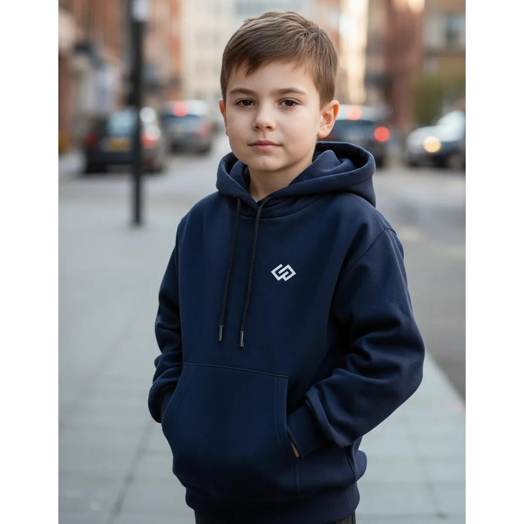 Moletom Blusa de Frio Blusão Com Capuz Moletom Infantil Canguru Menino Menina Original + Cores