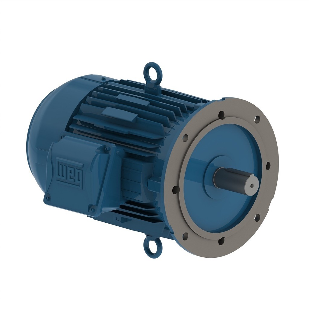 Motor Elétrico WEG W22 IR3 Premium 1 cv 4P 80 B5D Trifásico 220/380 V 60 Hz IP55 IC411 TFVE com Flange FF
