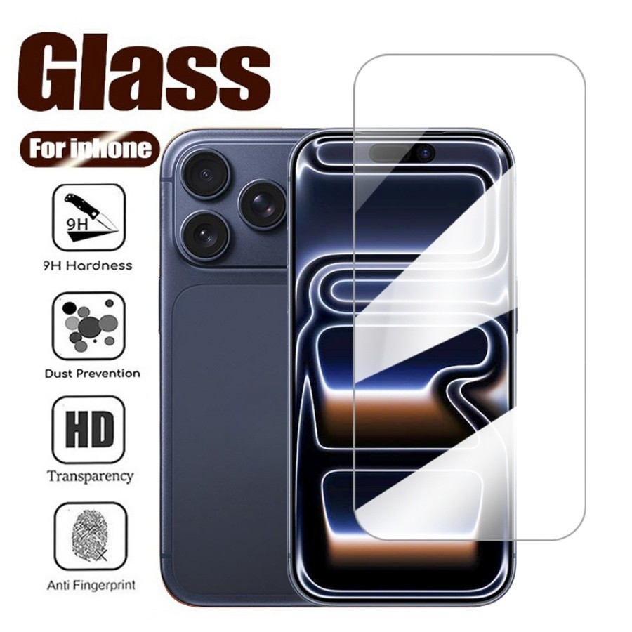 Pelicula de vidro para iPhone 17 Pro Max 16 15 14 13 12 11 Pro Max Air 8 7 6 6S Plus 16e mini SE 2020 Película em Oferta na Shopee
