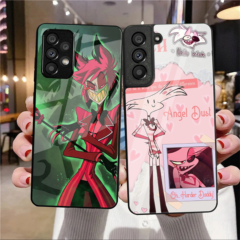 Hazbin Hotel 08 Capa De Telefone De Vidro Para Samsung Galaxy A14 A16 A30 A22 A32 A33 A15 A35 A42 A55 A56 4G A52 A53 A54