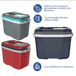 Caixa Térmica 20 Litros Cabe 26 Latas Escolhe Cor Termolar