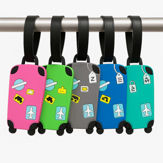 Kit 10 Tag de Bagagem Etiquetas de Mala Identificador Viagem Mochila Plástico Silicone Transporte em Oferta na Shopee