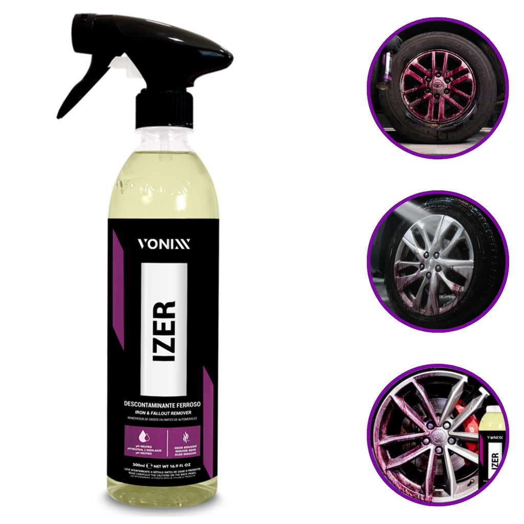 Izer 500ml Vonixx Limpa Rodas Descontaminante Ferroso em Oferta na Shopee