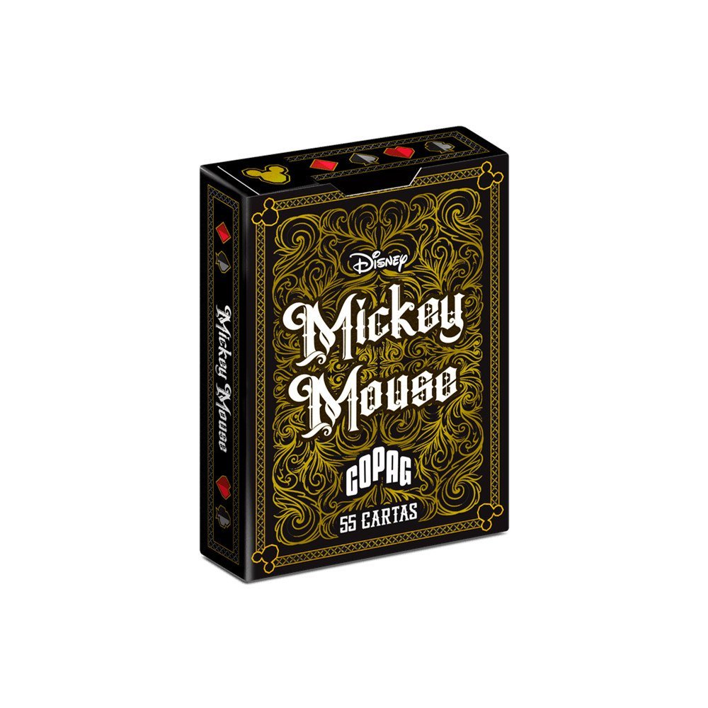 Baralho Mickey Mouse - Preto e Dourado em Oferta na Shopee