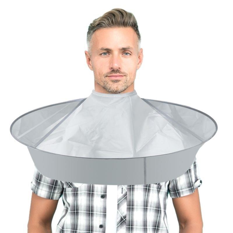 Capa Para Corte De Cabelo Dobrável À Prova D'água Ajustável Gancho E Laço Ferramentas Crianças Adultos Guarda-Chuva