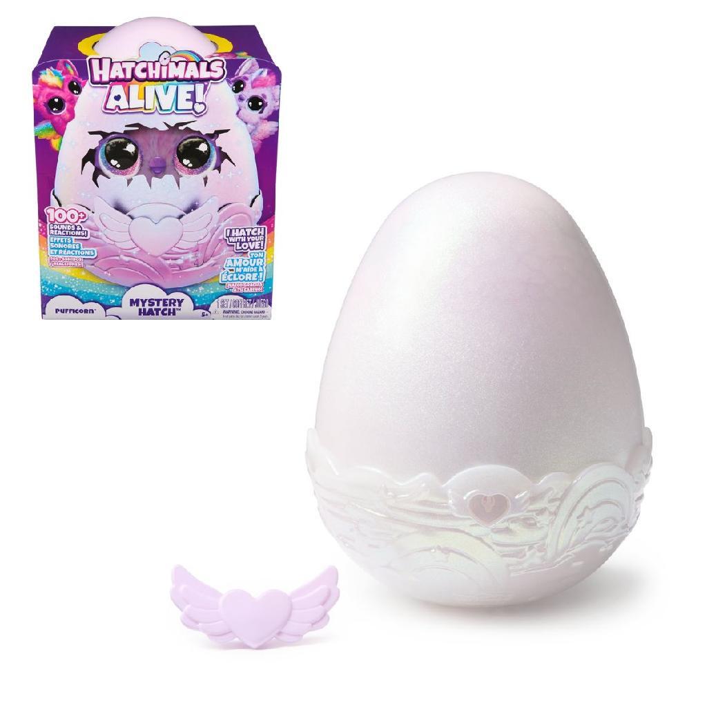 Hatchimals Alive Pufficórnio que Choca Sozinho e Brilha com Amor