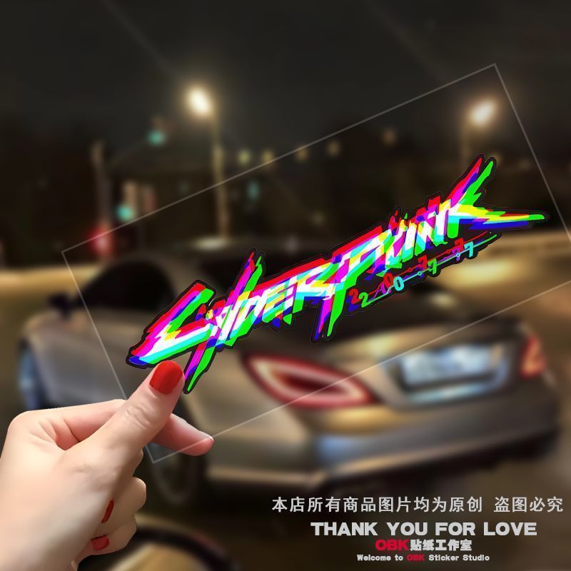 Adesivos para Carros Adesivos para Motocicletas Elétricas Adesivos Cyberpunk para Carros