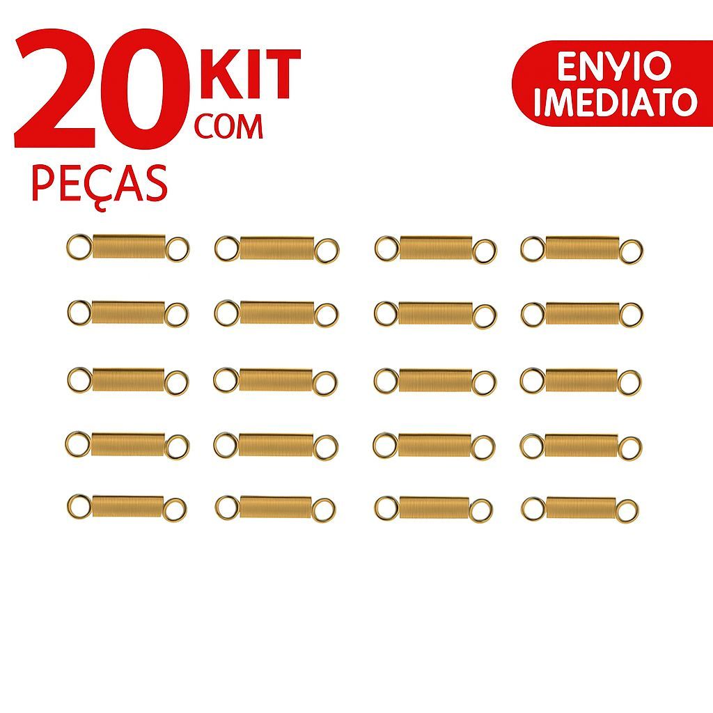Kit 20 Un Molas Vara De Suspensão Lavadora Electrolux 6 A 15kg Ou Kit 10 Un Molas
