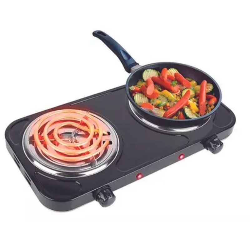 Fogareiro Elétrico 2 Bocas Cooktop Indução 2000w Preto