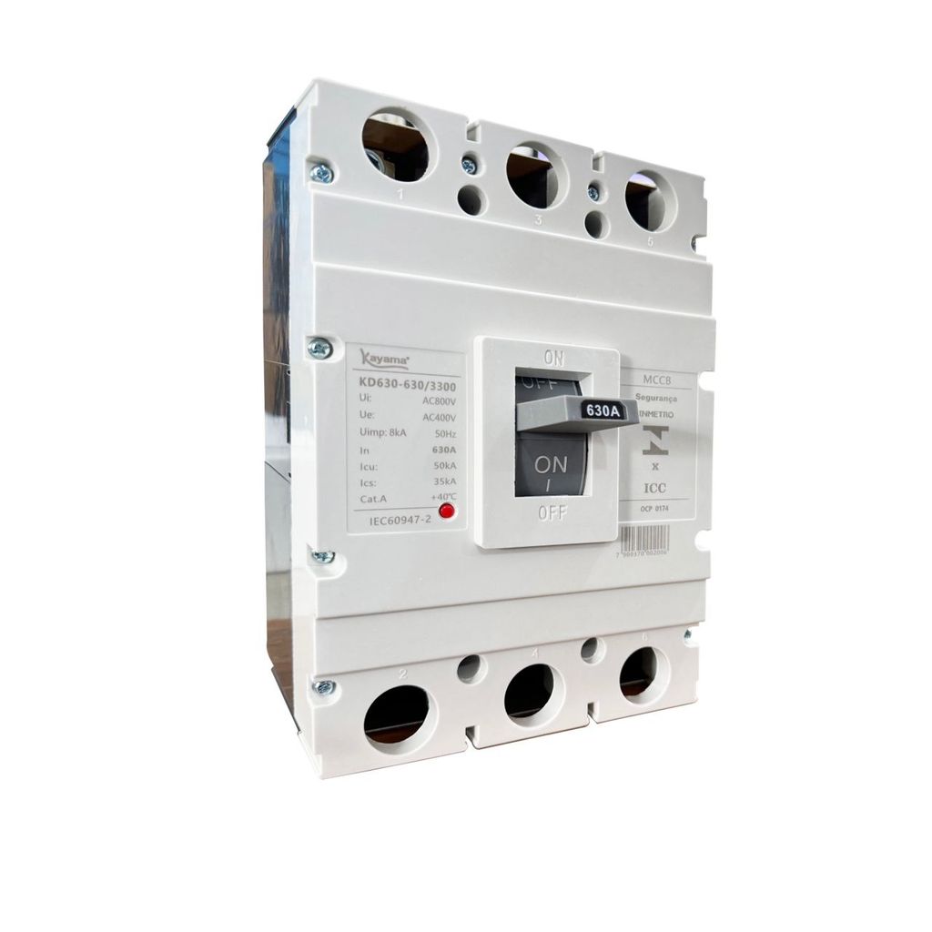Disjuntor MCCB-KD630 -03100 - Tripolar 100A - KAYAMA
