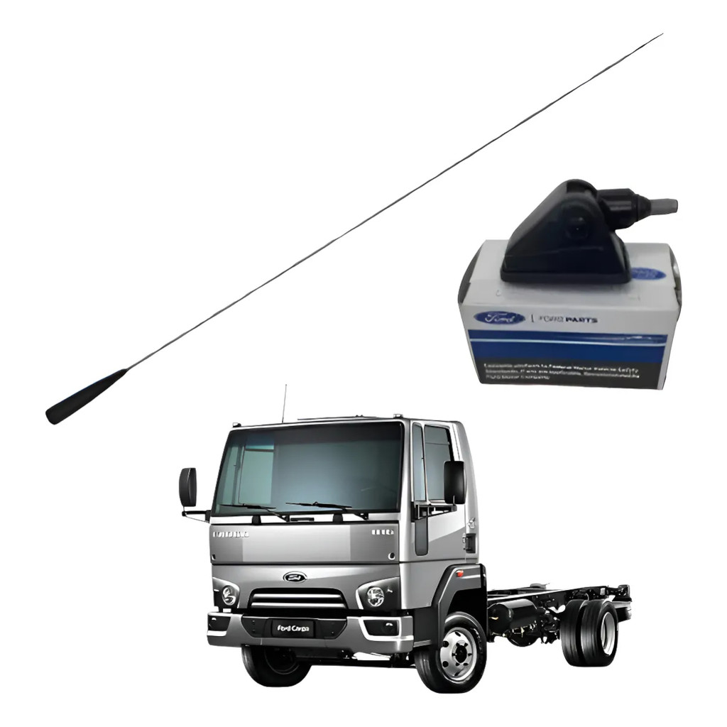 Antena Radio + Base Teto Ford Cargo Medio/Pesado 06/19 Org