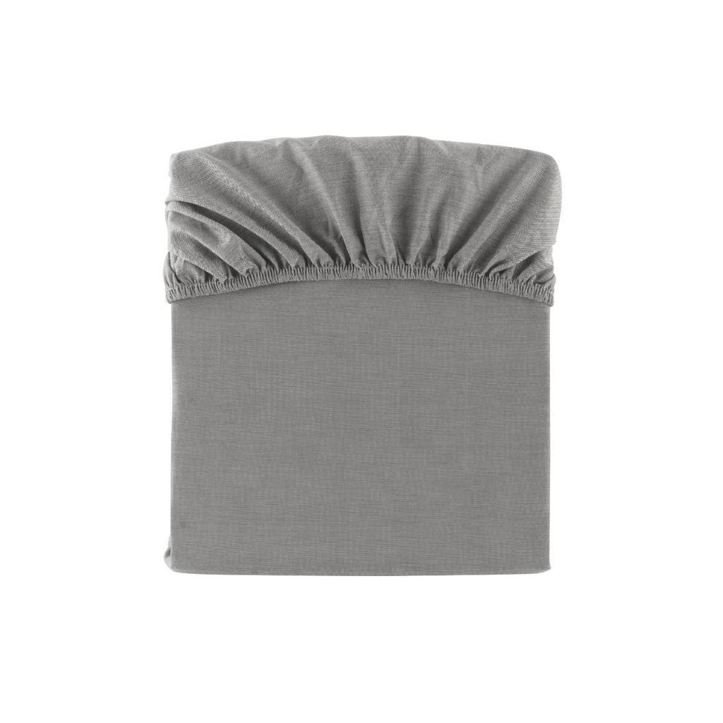 Lençol de Elástico Malha 100% Algodão Sofee Kacyumara Cinza Bobi em Oferta na Shopee