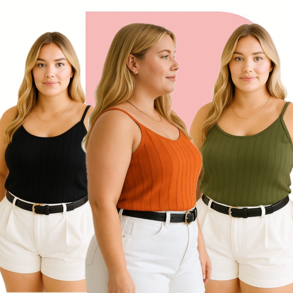 Regata Plus Size Ribana Canelada PREMIUM Algodão Camiseta Feminina Academia em Oferta na Shopee