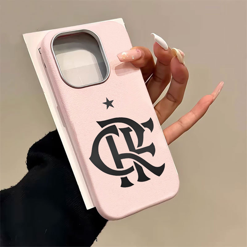 CF Flamenco Capa Capinha iPhone 14 17 Air 16 15 Plus 13 12 11 Pro Max Couro Normal Silício Anti-Impacto em Oferta na Shopee