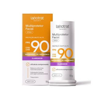 Multiprotetor Solar Facial Stick Incolor FPS90 Labotrat 15g em Oferta na Shopee