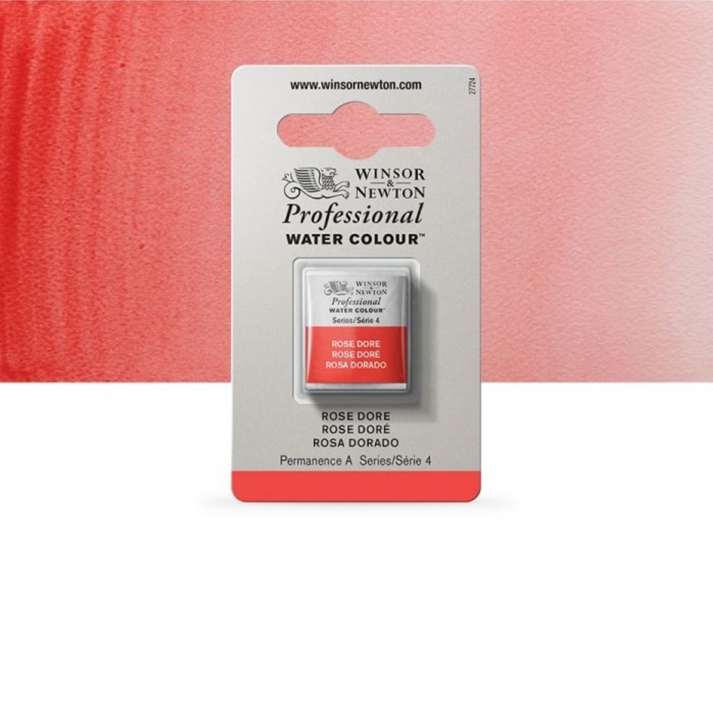 Aquarela Pastilha Profissional Winsor & Newton 576 Rose Dore S4 0101576